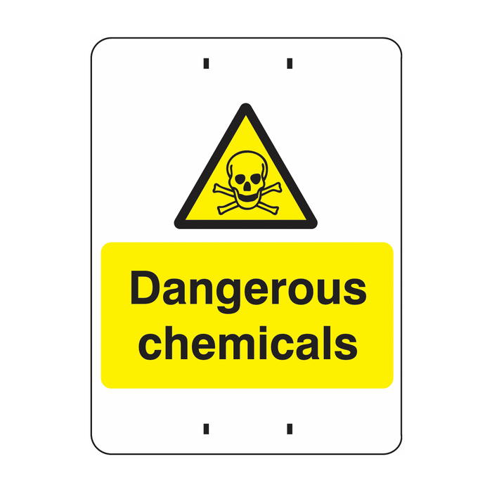 Dangerous Chemicals Temporary Post Mount Signs