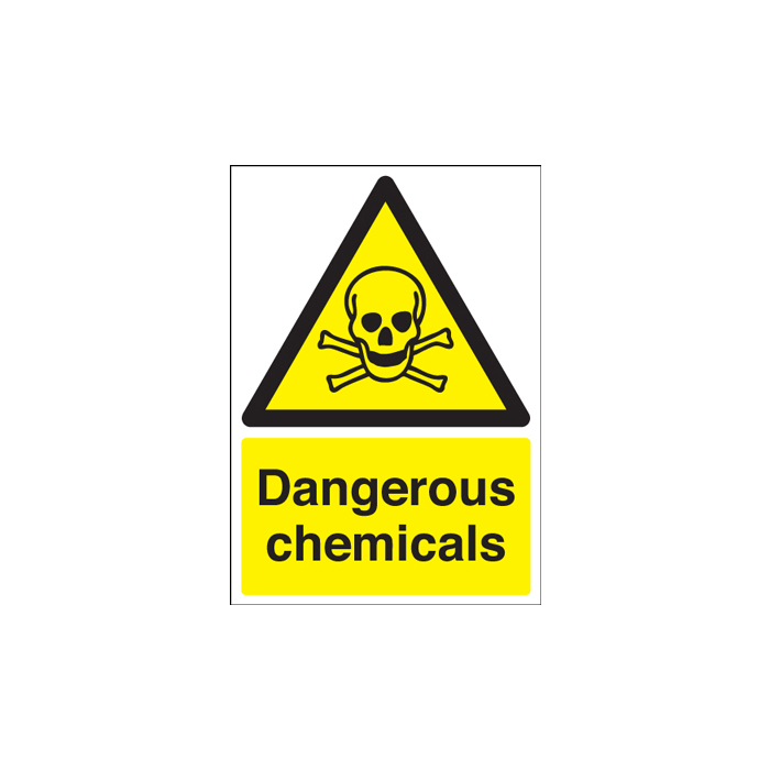 Dangerous chemicals Hazard Warning Sign