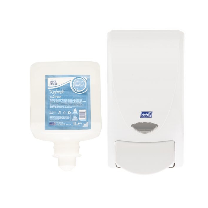 DEB Refresh™ Clear Foam Hand Wash with FREE Dispenser