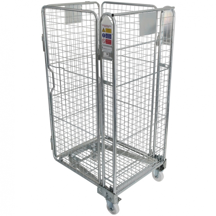Demountable Roll Pallets With Mesh Sides