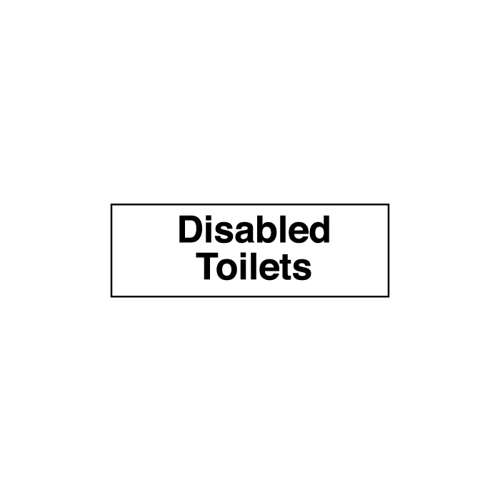 Disabled Toilets Sign