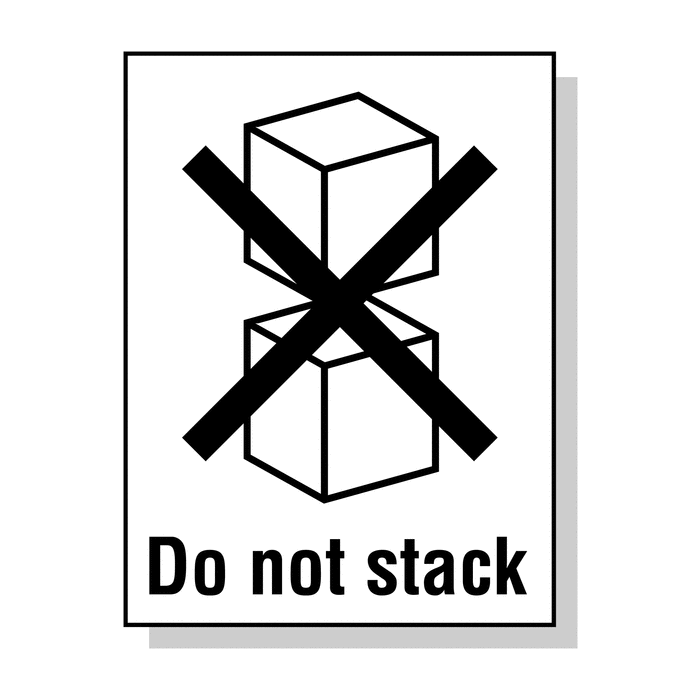 Do Not Stack Packaging Labels Roll of 250