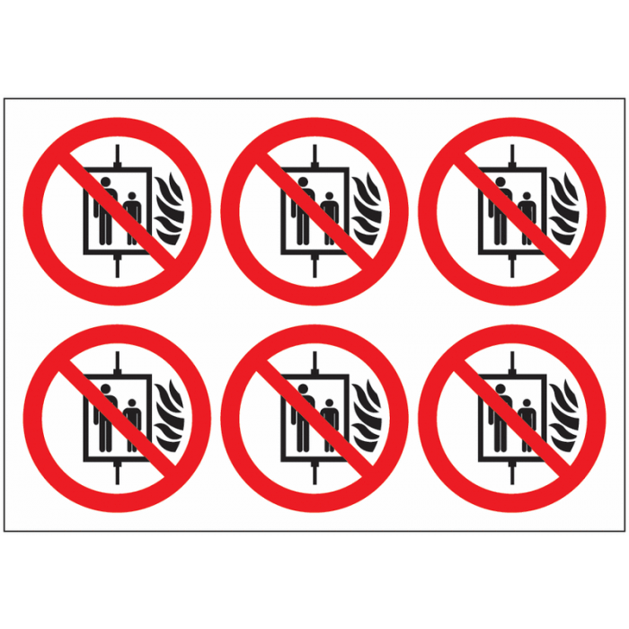 Do Not Use Lift Prohibition Symbol Labels On A Sheet