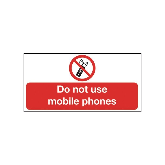 Do Not Use Mobile Phones Sign