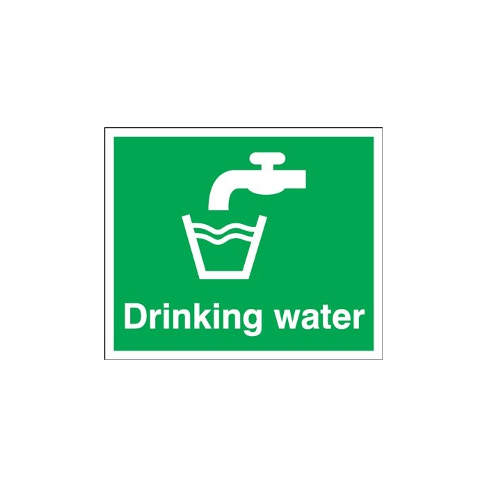 Drinking Water Polyester Sign