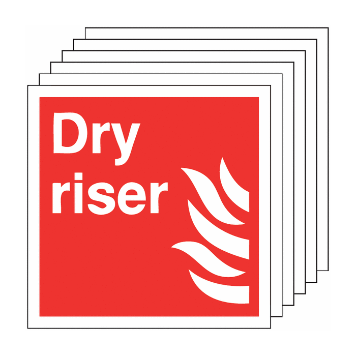 6-Pack Dry Riser Fire Information Signs