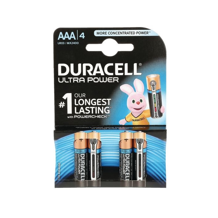 DURACELL Ultra M3 Battery Size AAA Pack 4
