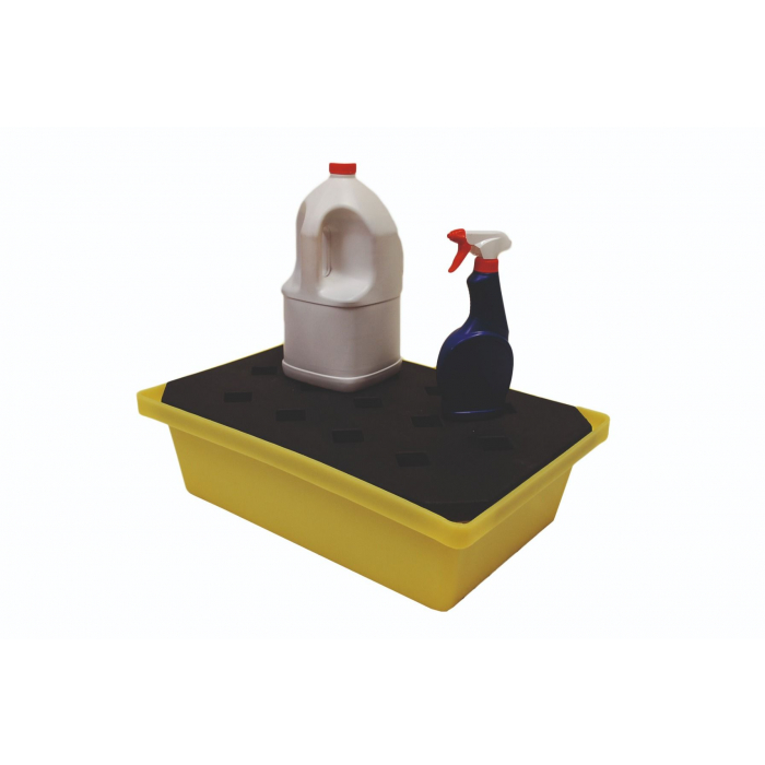 The Economy Chemical Resistant Spill Tray is manufactured from polyethylene for broad chemical resistance, is lightweight, compact and can fit into small areas making the Economy Chemical Resistant Spill Tray ideal for housekeeping and spill control