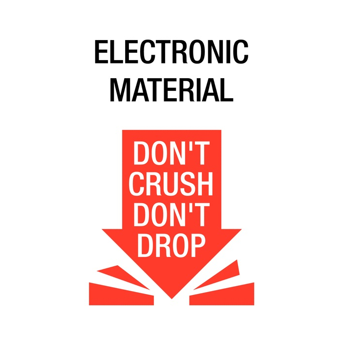 Electronic Material Do Not Drop Shipping Labels