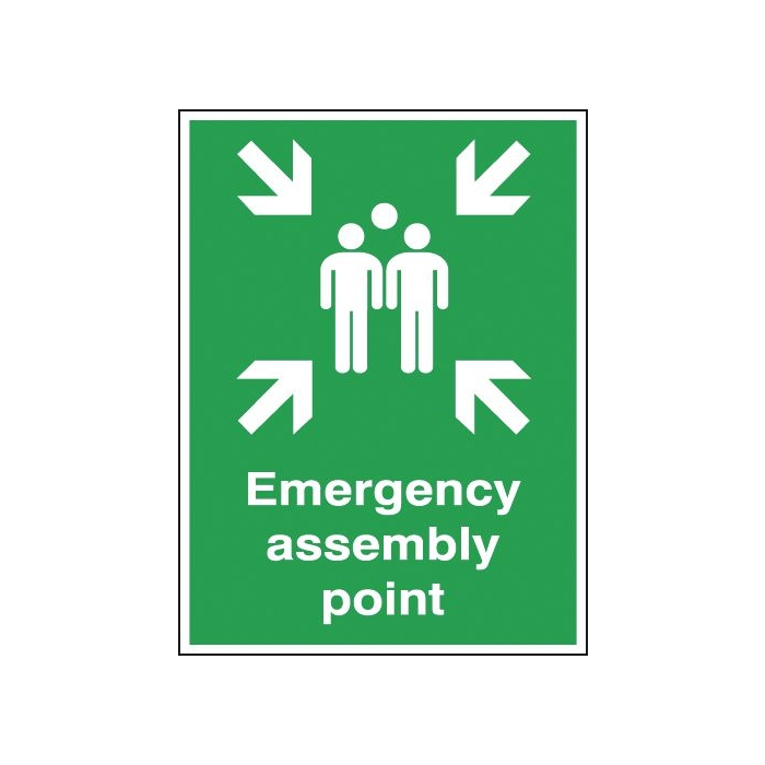 Emergency Assembly Point Aluminium Information Signs