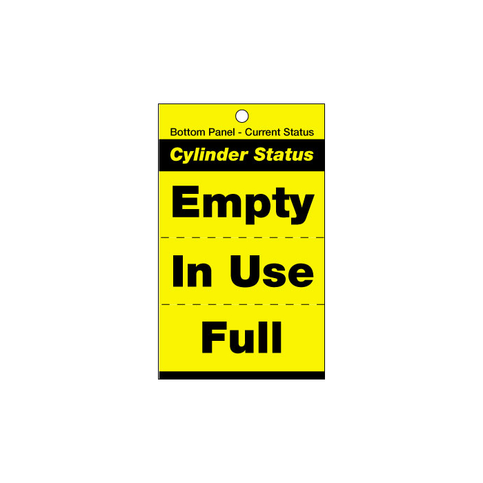 Empty In Full Use Cylinder Status Tags