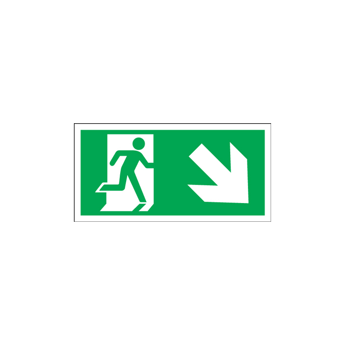 Exit Arrow Right Down Sign