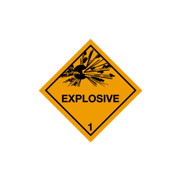 Explosive 1 Hazard Warning Diamonds