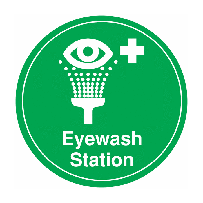 Eye Wash Station Anti-Slip Circular Floor Markers