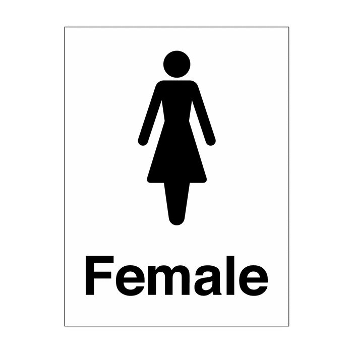 Female Washroom And Toilet Sign