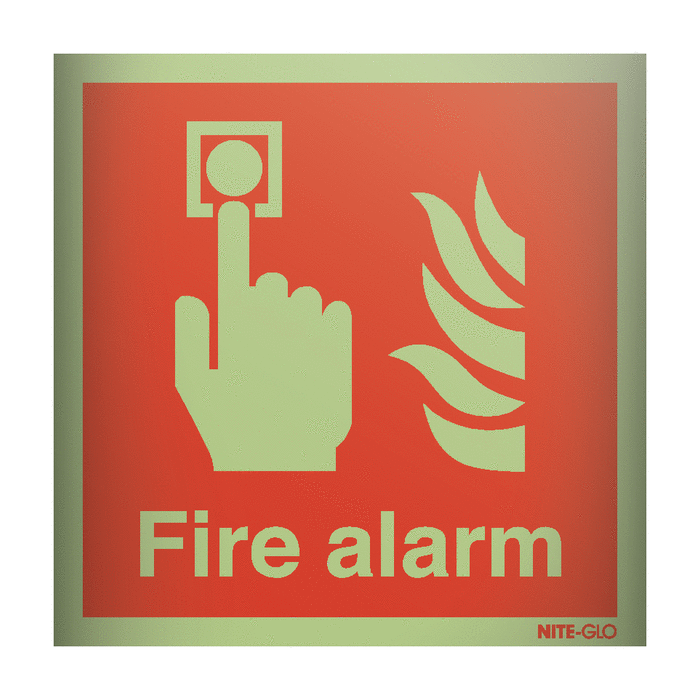 Fire Alarm Acrylic Nite-Glo Sign
