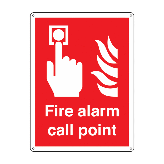Vandal Resistant Fire Alarm Call Point Signs