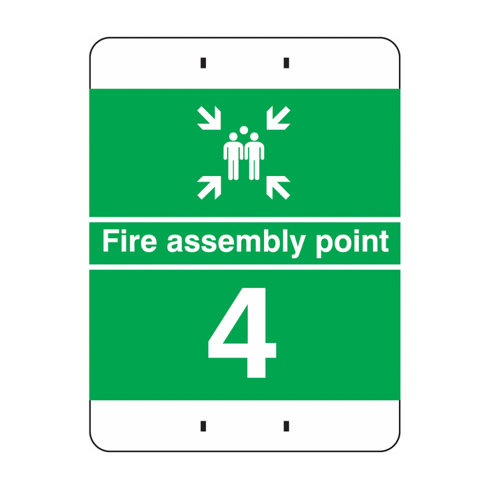 Fire Assembly Point 4 Post Mountable Sign