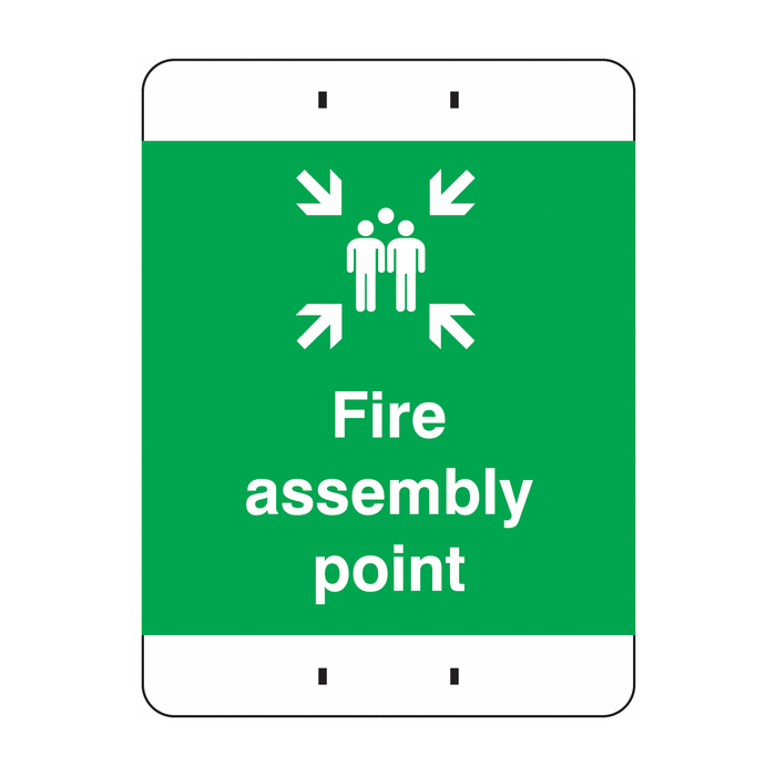 Fire Assembly Point Post Mountable Sign