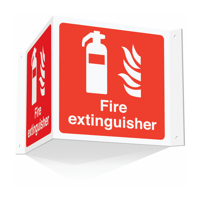 Fire Extinguisher Projecting 3D Sign