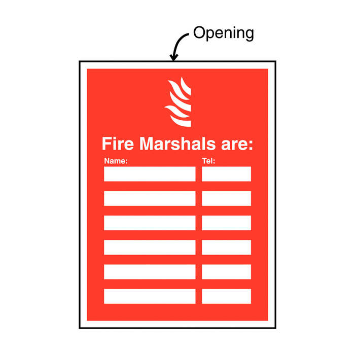 Your Fire Marshals Are With Update Telephone Number Signs