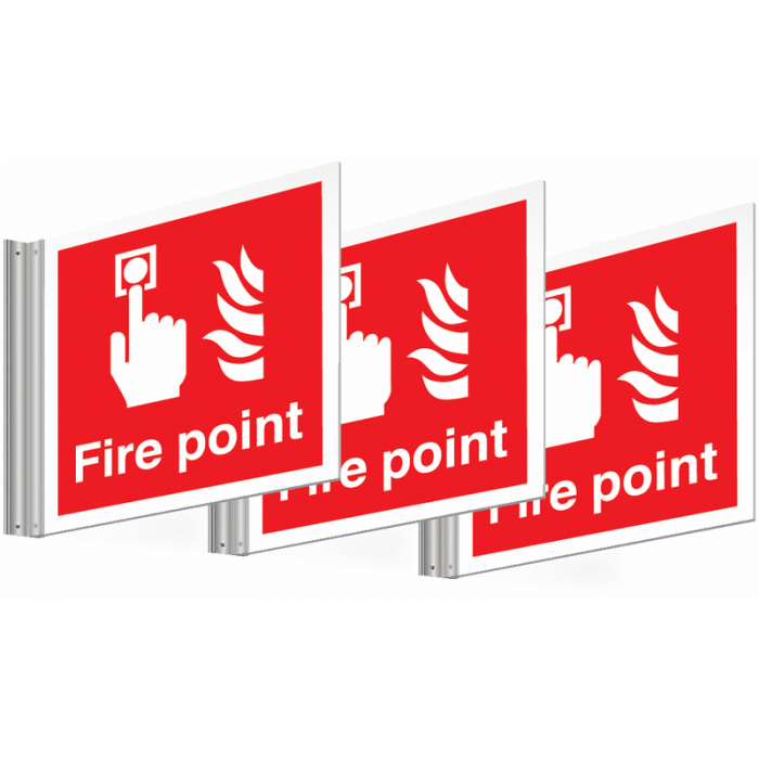 Fire Point Corridor Signs Pack Of 3