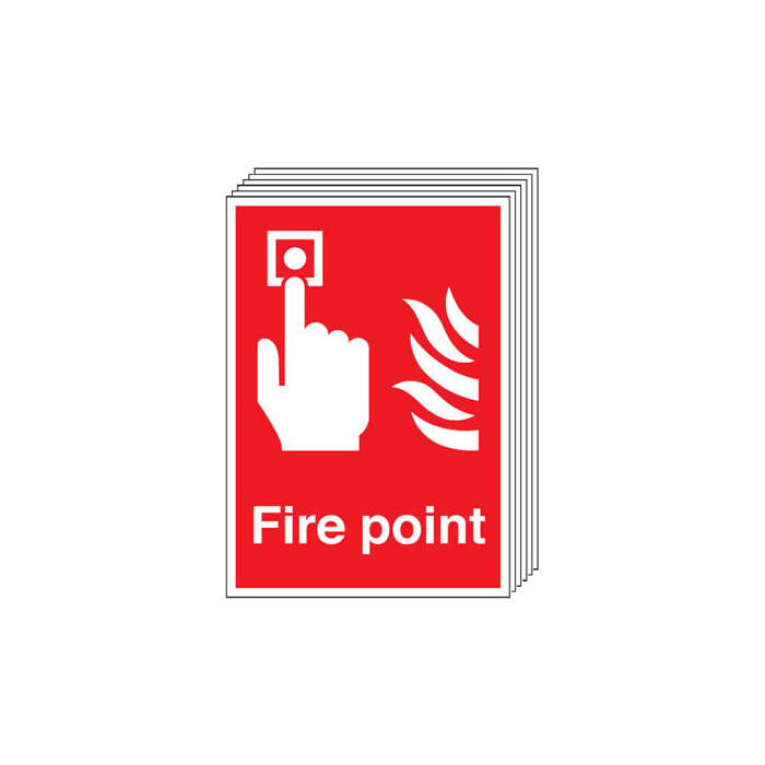 Fire Alarm Call Point Sign Pack of 6