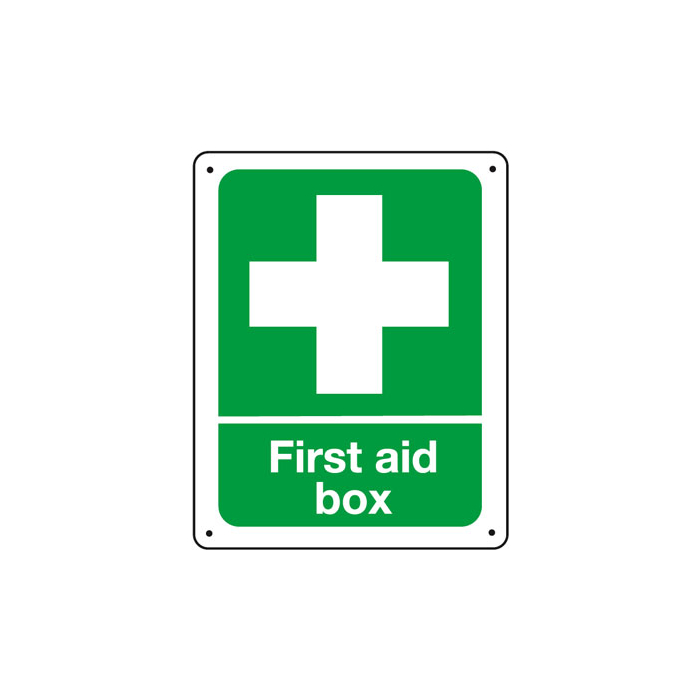 First Aid Box  Vandal Resistant Sign