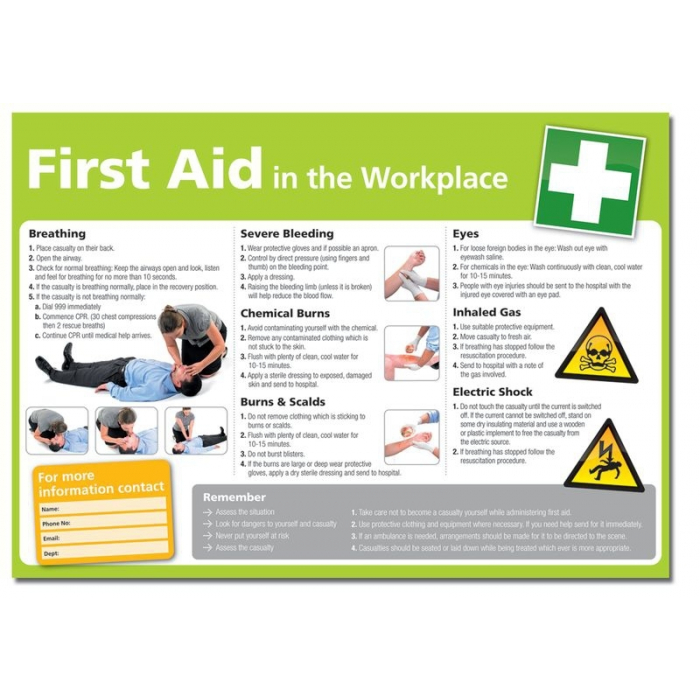 First Aid in the Workplace Poster