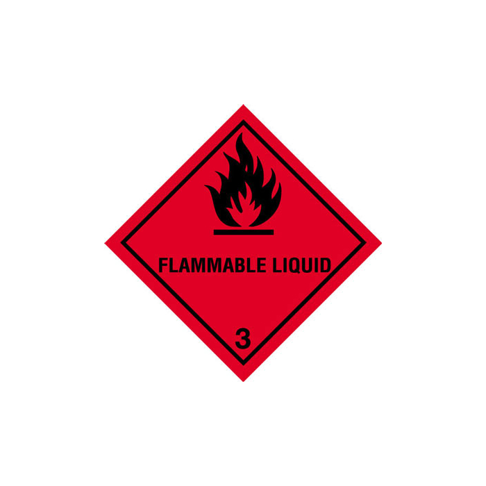 Flammable Liquid 3 Hazard Warning Diamonds