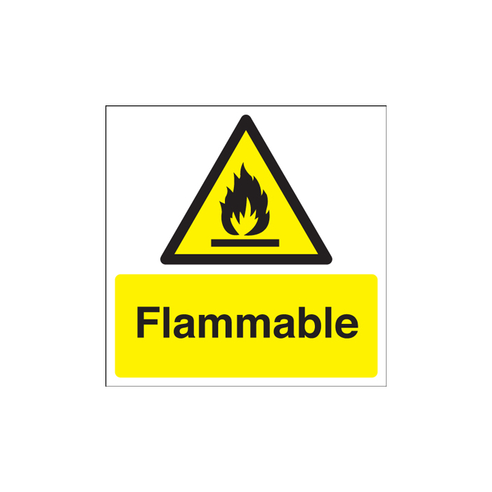 Flammable Caution Sign