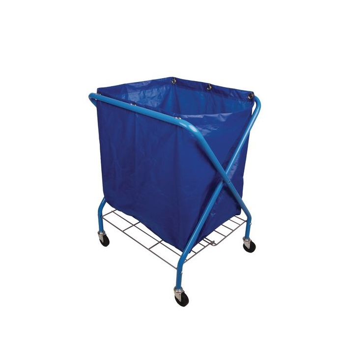 Janitorial Trolley Folding Waste Cart With Bag