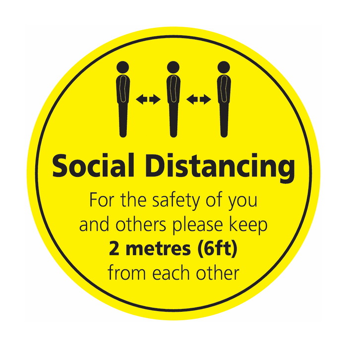 For The Safety Of You And Others Social Distancing Signs