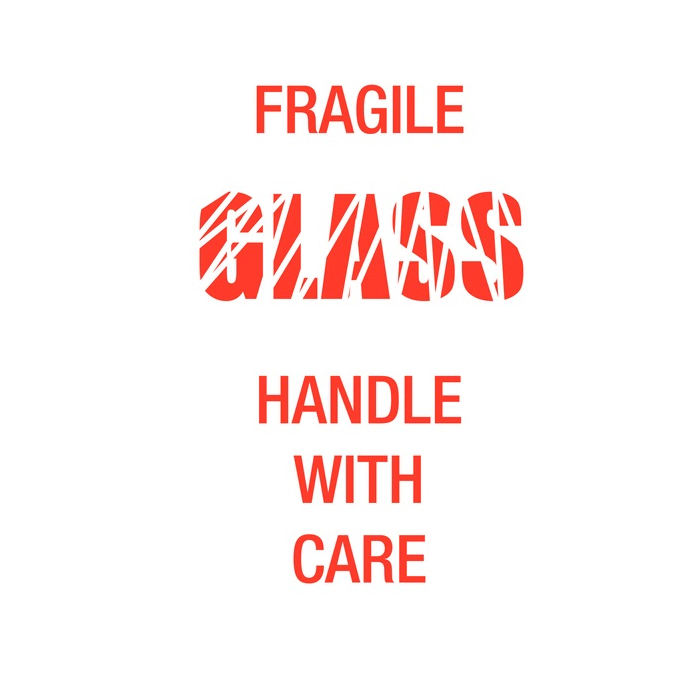 Fragile Glass Handle With Care Packaging Labels