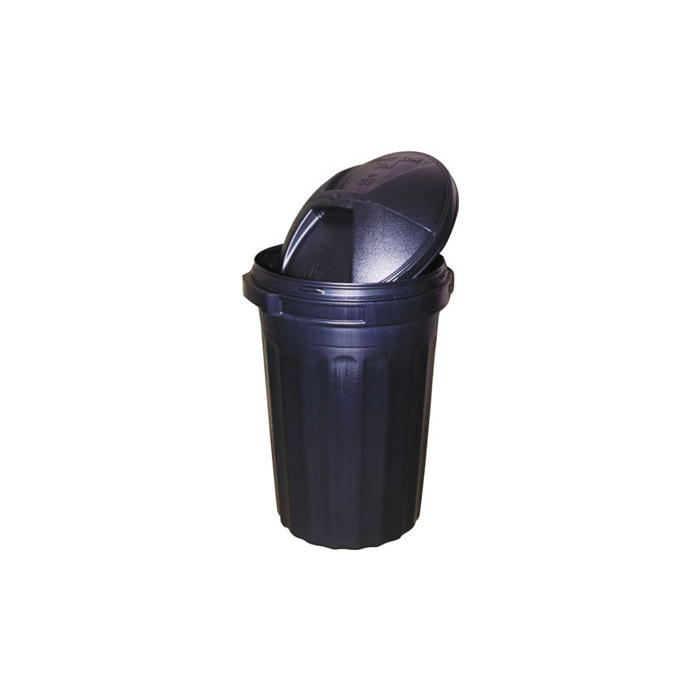 80 Litre Black General Purpose Dustbin With Clip on Lid