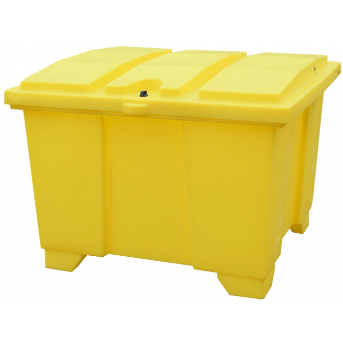 The General Purpose Yellow Storage Container is manufactured from polyethylene and can be used to store spill response equipment and de-icing salt and is rotationally moulded medium density polyethylene