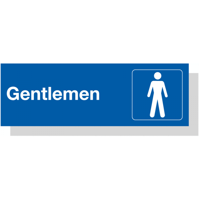 Gentlemen Laser Engraved Acrylic Gentlemen Door Signs 
