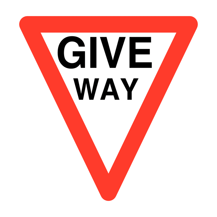 Give Way Reflective Road Traffic Signs