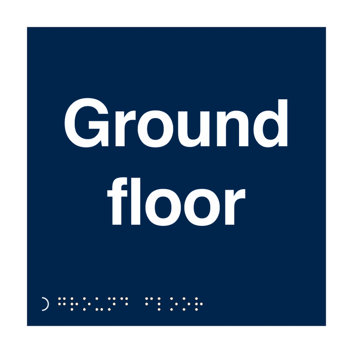 Ground Floor Tactile And Braille Sign