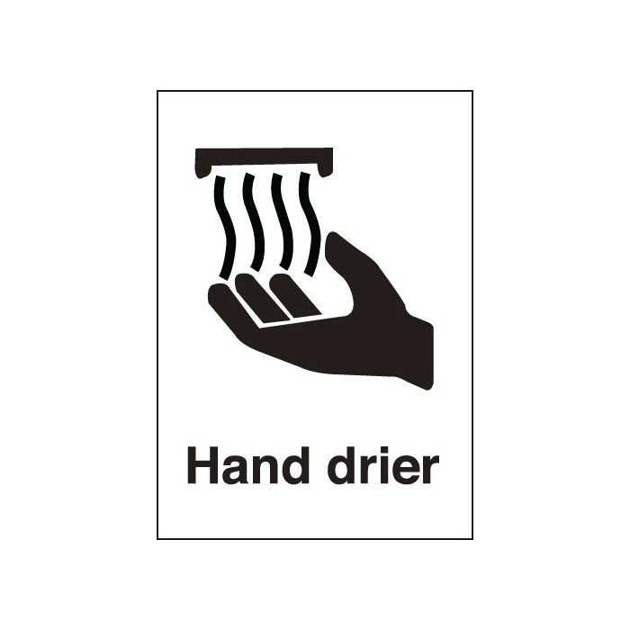 Hand Dryer Sign