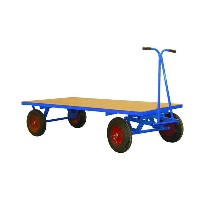 Heavy Duty Turntable Truck Without Sides and Ends