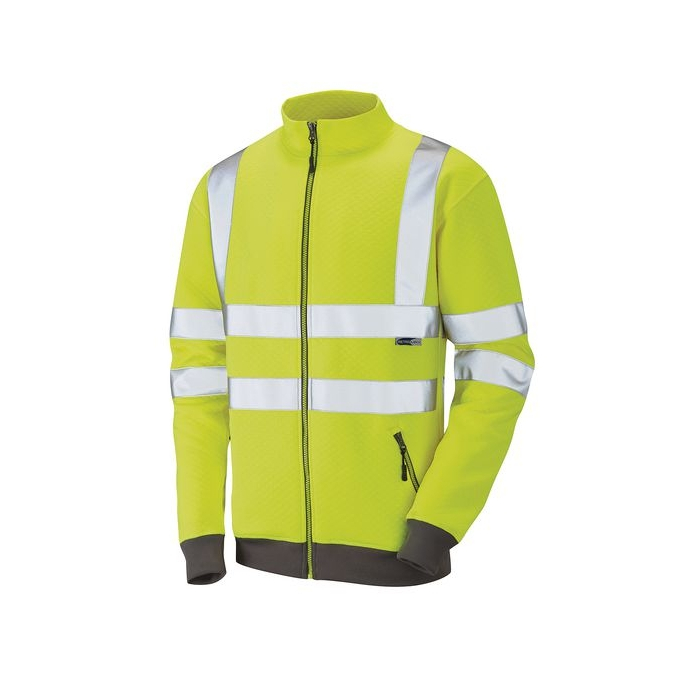 High Visibility Track Top Fluorescent Yellow