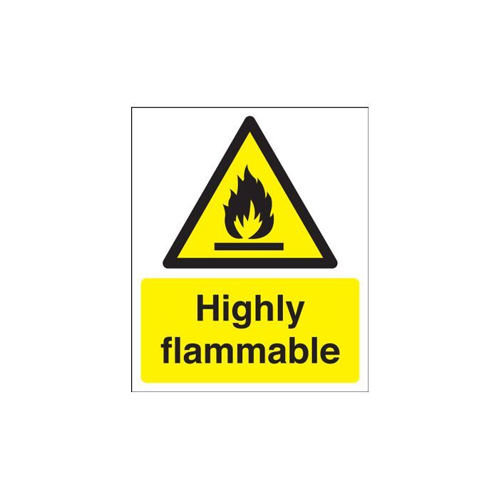 Highly Flammable Sign