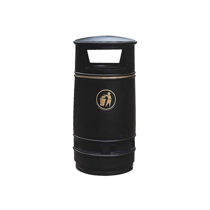Hooded Copperfield Litter Bin With Galvanised Liner