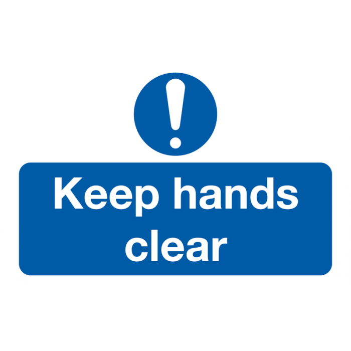 Keep Hands Clear On-The-Spot Safety Labels Pack of 6