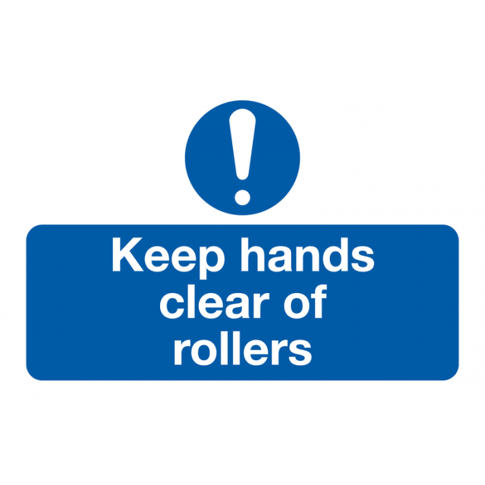 Keep Hands Clear of Rollers On-The-Spot Safety Labels