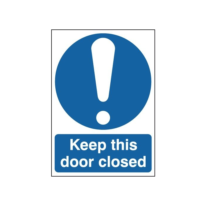 Keep This Door Closed Mandatory Signs