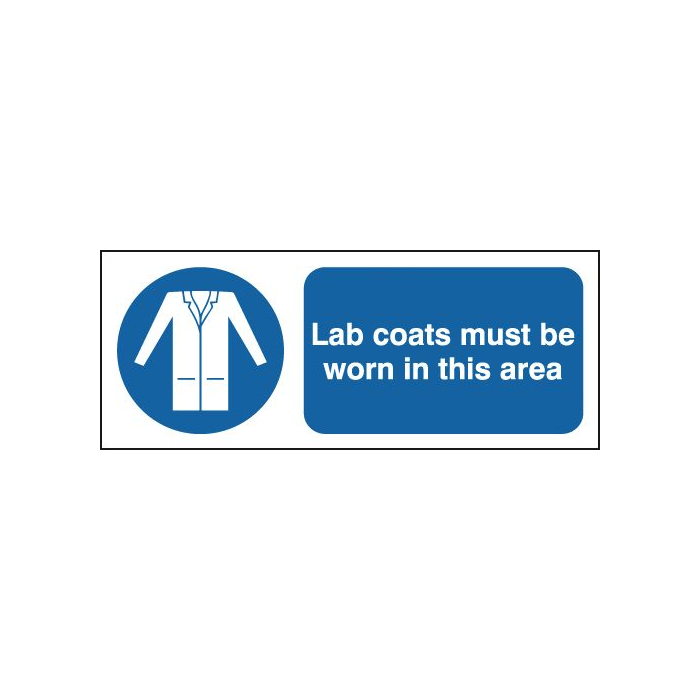 Lab Coats Must Be Worn In This Area Symbol Signs