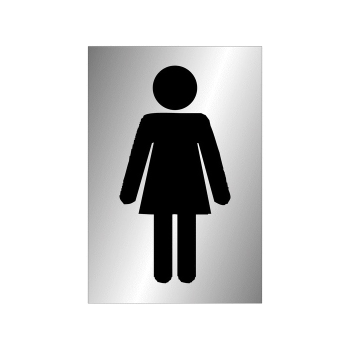 Ladies Toilet Aluminium Door Sign