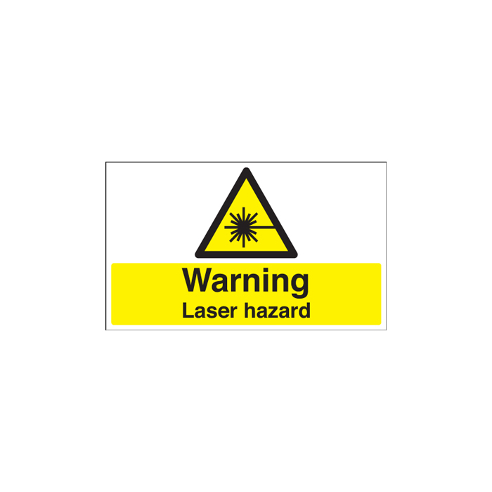 Warning Laser Hazard Caution Signs